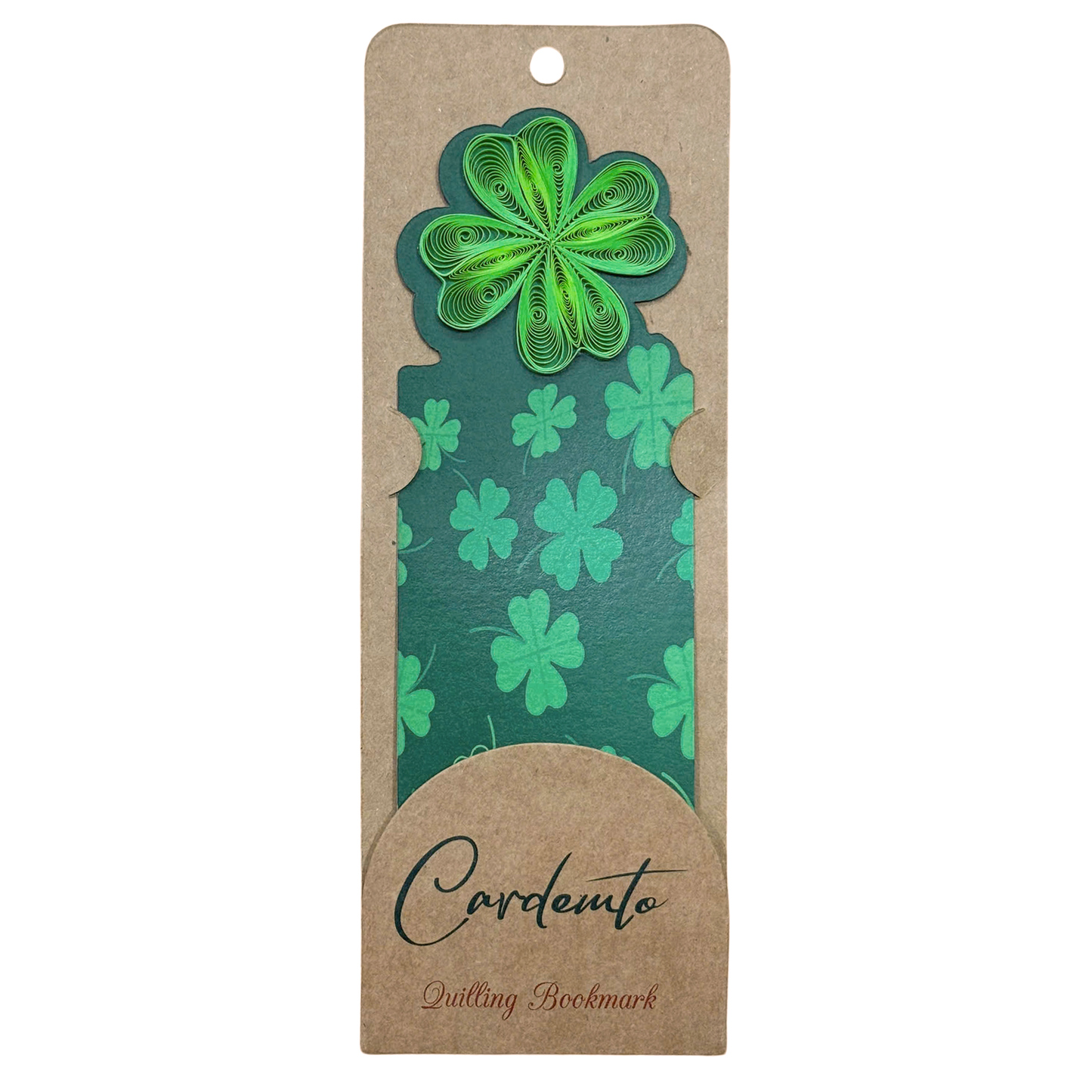 Lucky Clover Quilling Magnetic Bookmark