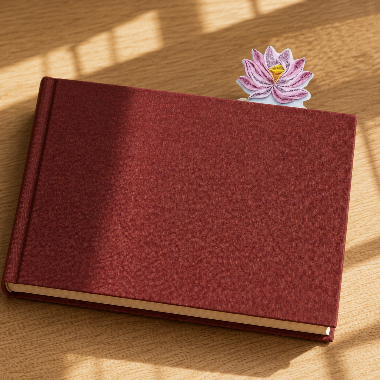 Lotus Serenity Quilling Bookmark