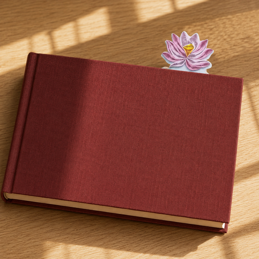 Lotus Serenity Quilling Bookmark