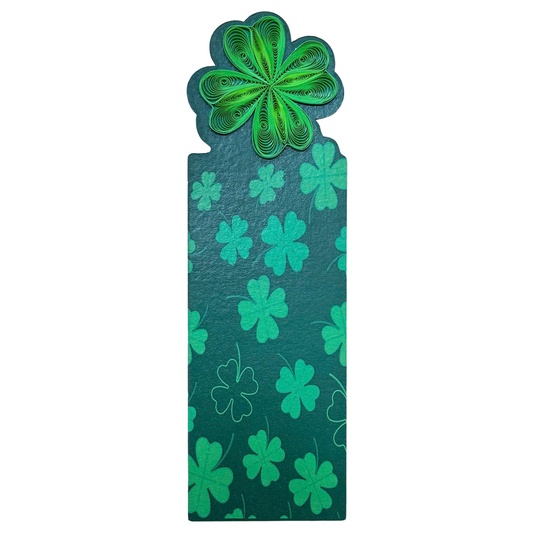 Lucky Clover Quilling Magnetic Bookmark