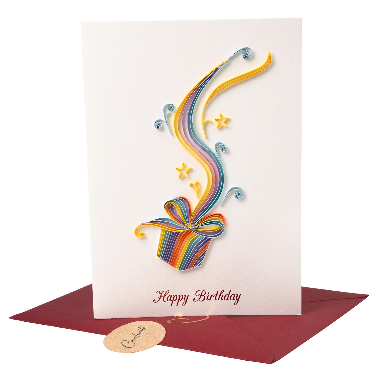 Whisper of Wishes Luxury Handmade Quilling Birthday Greeting Card