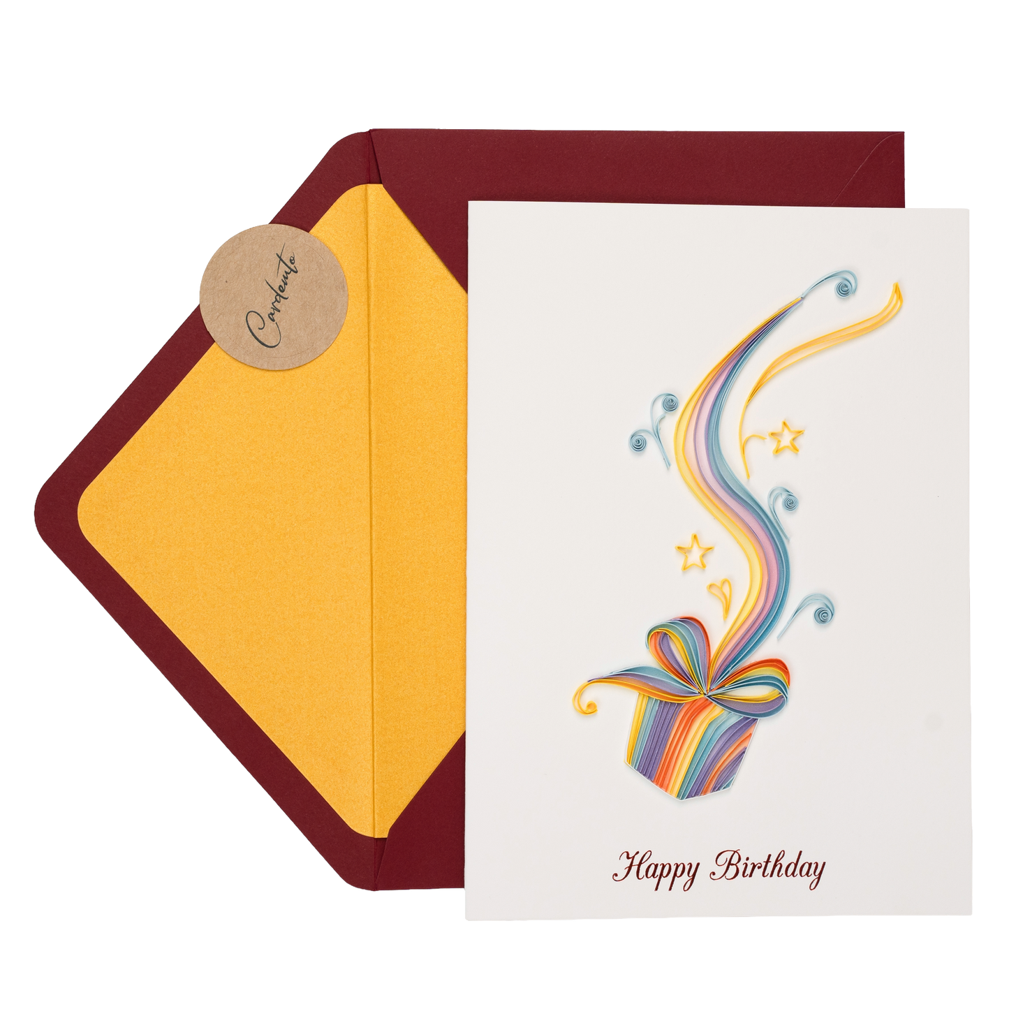 Whisper of Wishes Luxury Handmade Quilling Birthday Greeting Card
