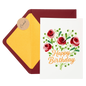 Crimson Grace Luxury Handmade Quilling Rose Birthday Card